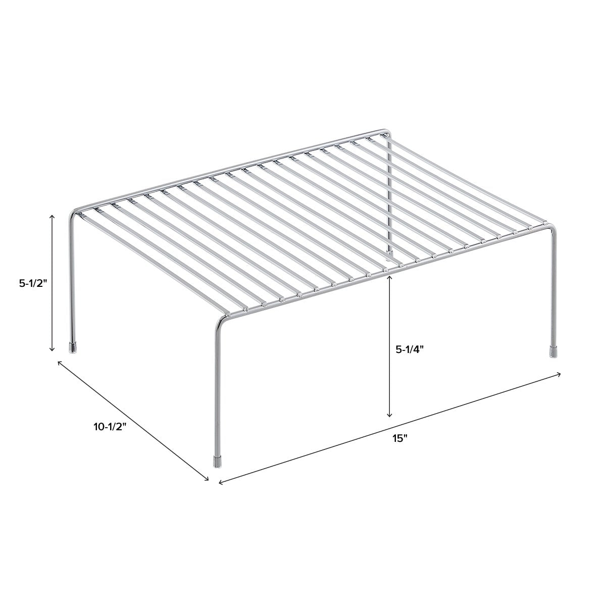 Chrome Cupboard Shelf — alt view