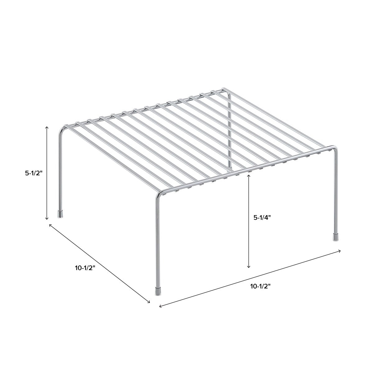Chrome Dinner Plate Shelf — alt view