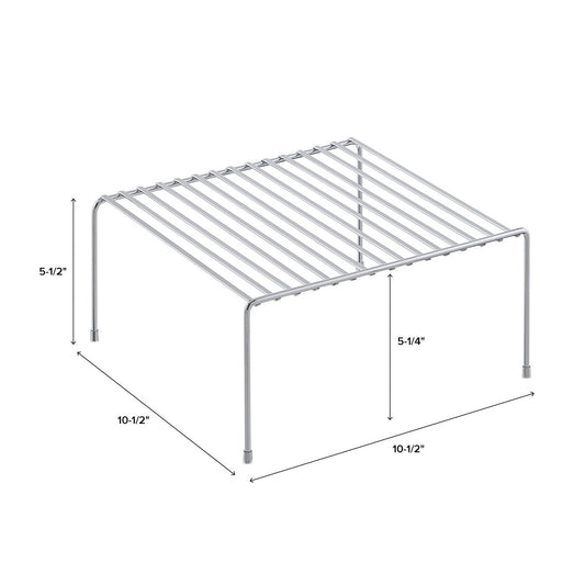Chrome Dinner Plate Shelf — alt view