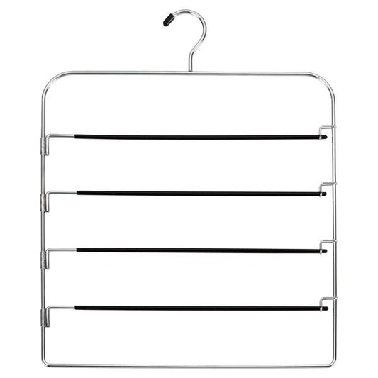 Chrome Metal 4 Tier Swing Arm Pant Hanger