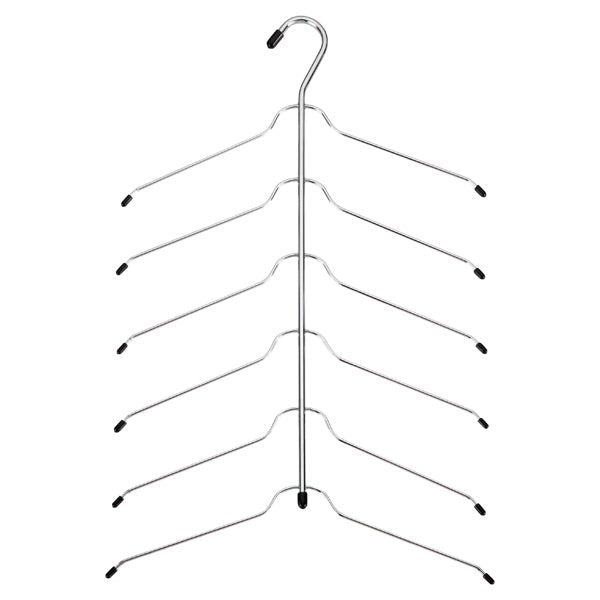 Chrome Metal 6 Tier Blouse Shirt Tree