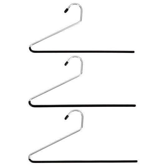 Chrome Metal Pant Hangers Pack of 3