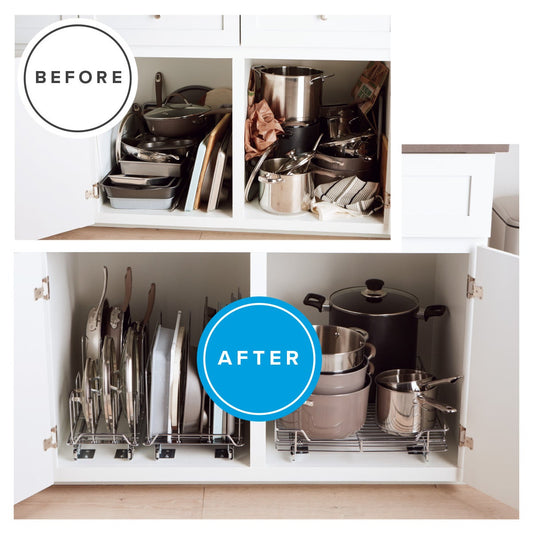Chrome Roll Out Bakeware Organizer — alt view