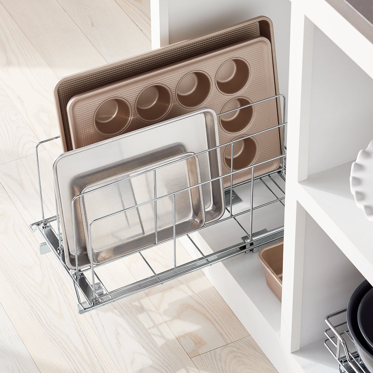 Chrome Roll Out Bakeware Organizer
