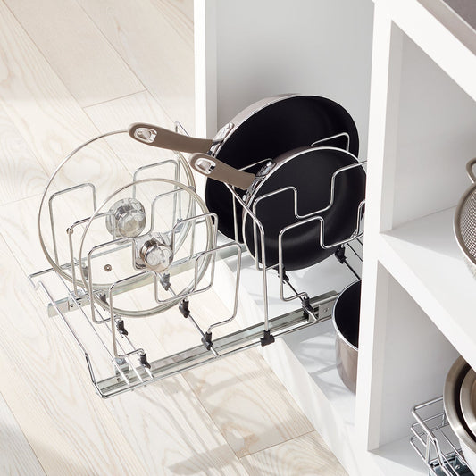 Chrome Roll Out Cookware Organizer