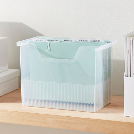 Clear Open Top File Storage Boxes