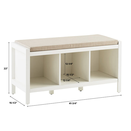 Clybourn 3 Cubby Bench — alt view