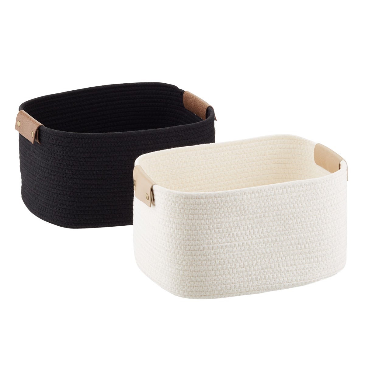 Cotton Rope Bin with Snap Handle