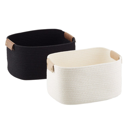 Cotton Rope Bin with Snap Handle