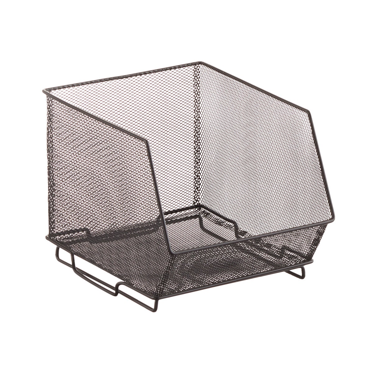 Open Front Mesh Stacking Bins