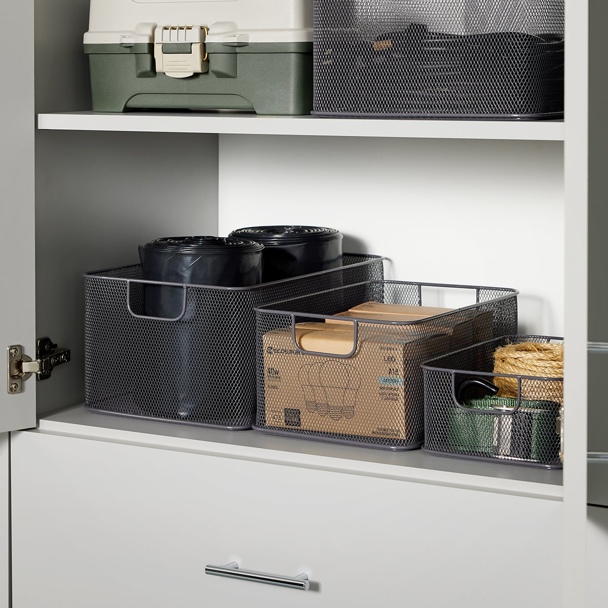 Stacking Mesh Bins — alt view