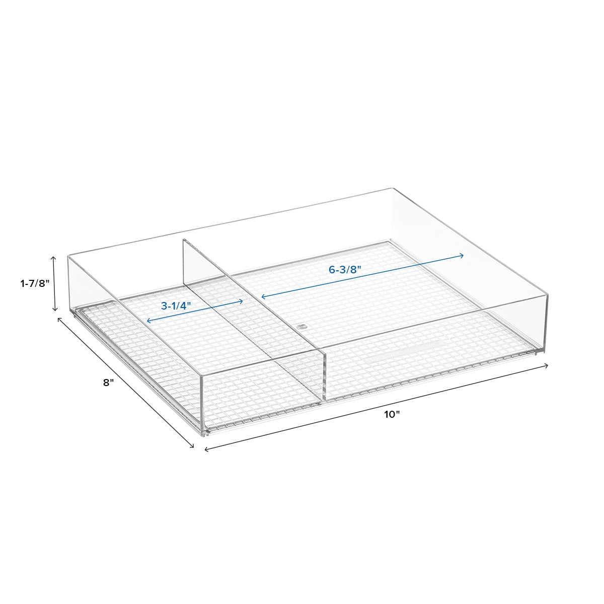 2 Section Accessory Tray — alt view
