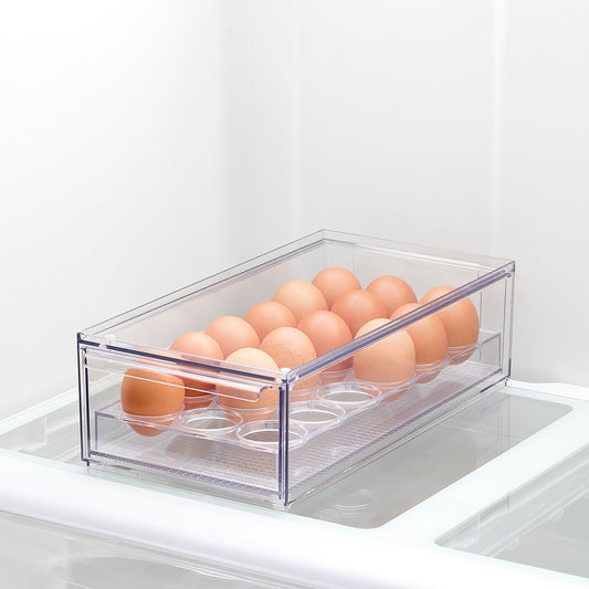 24 Count Egg Holder with Drawer Organizer — alt view