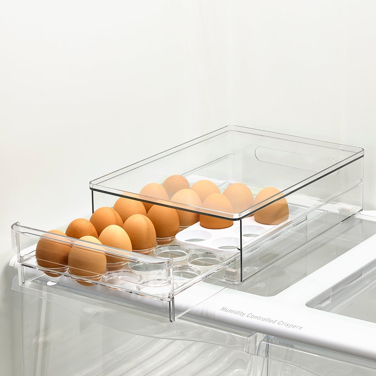 24 Count Egg Holder with Drawer Organizer