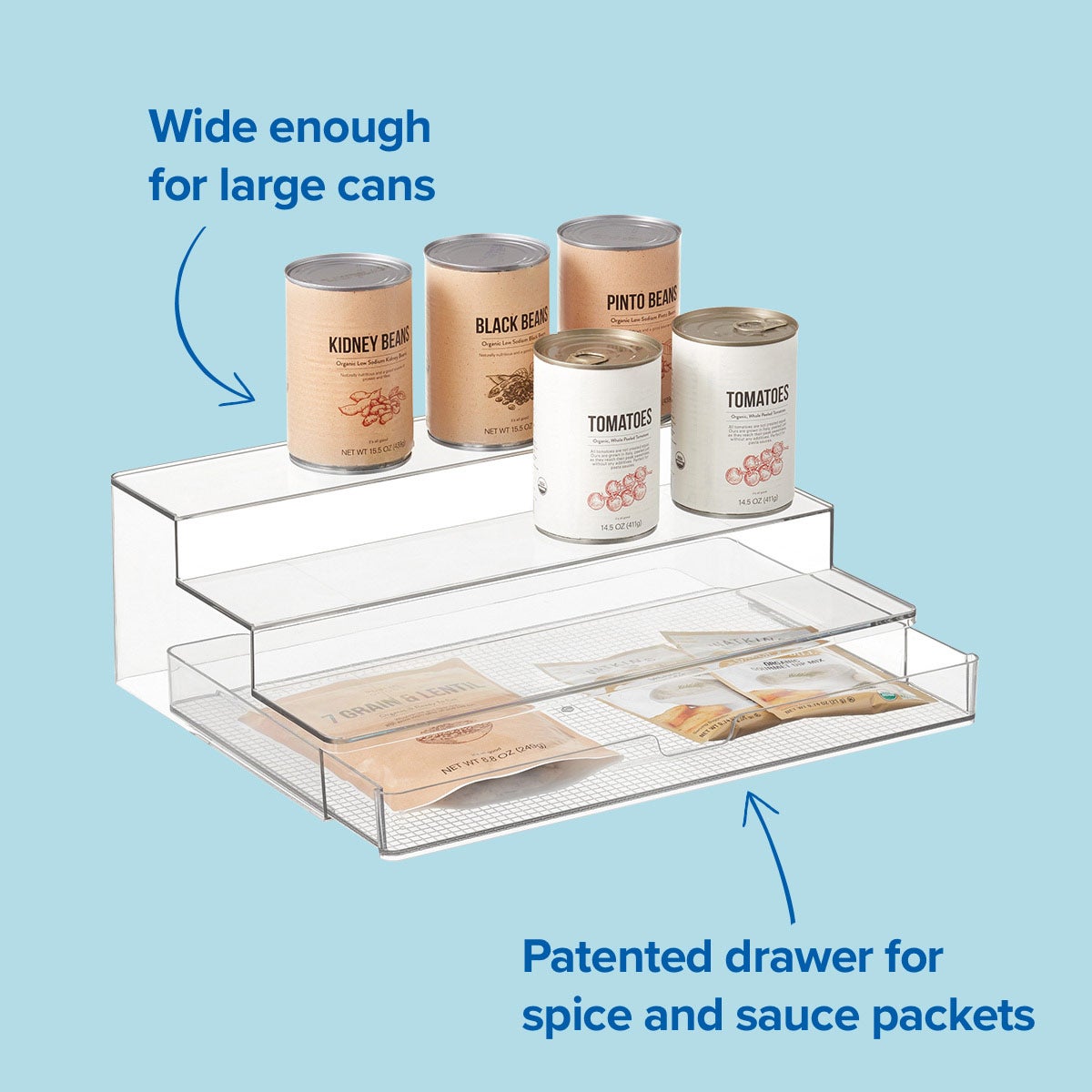 3 Tier Organizer with Drawer Organizer — alt view