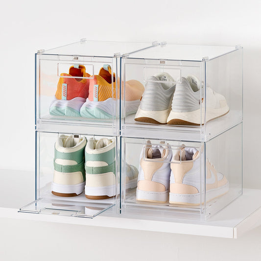 Drop Front Shoe Box Case of 4