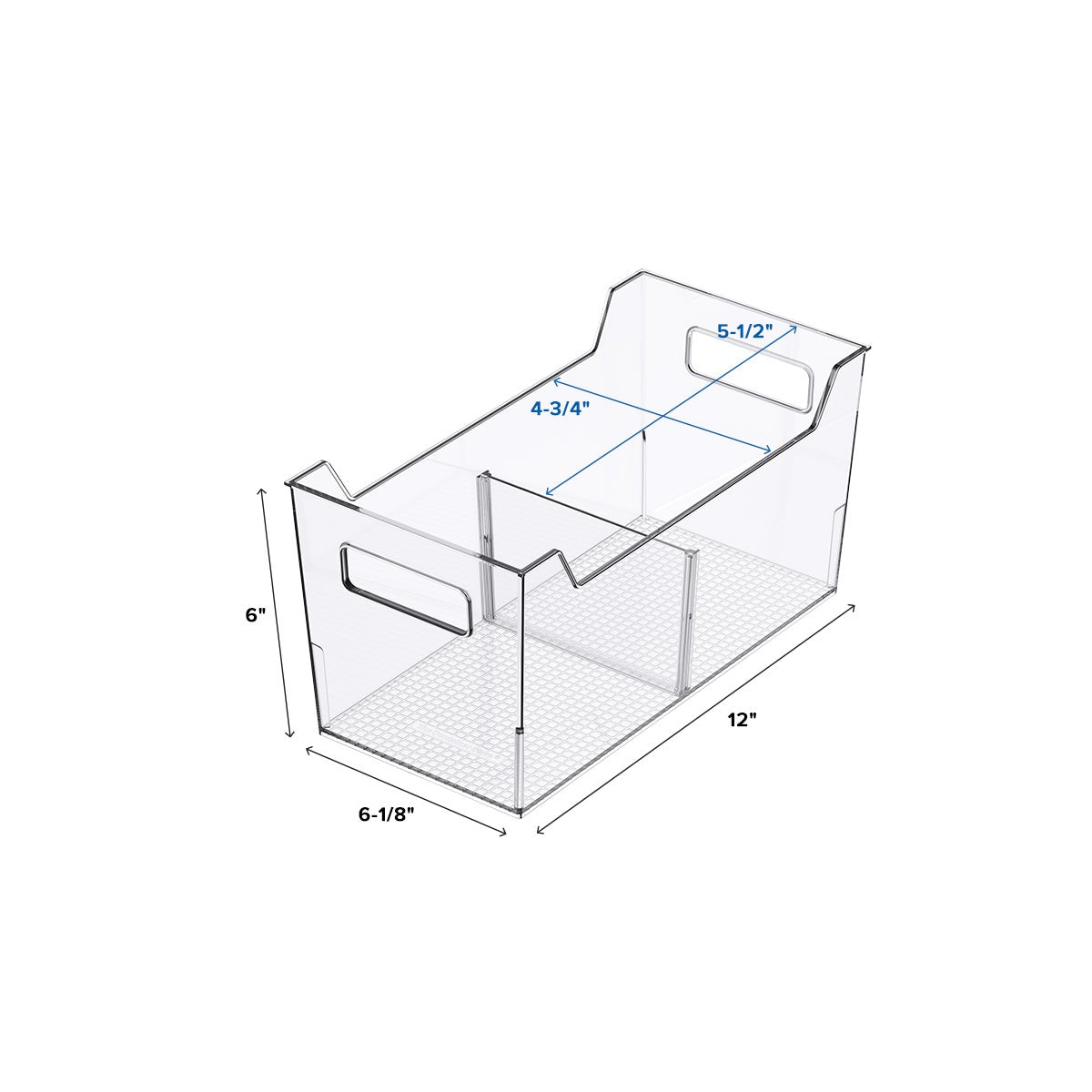 Freezer Bin with Divider — alt view