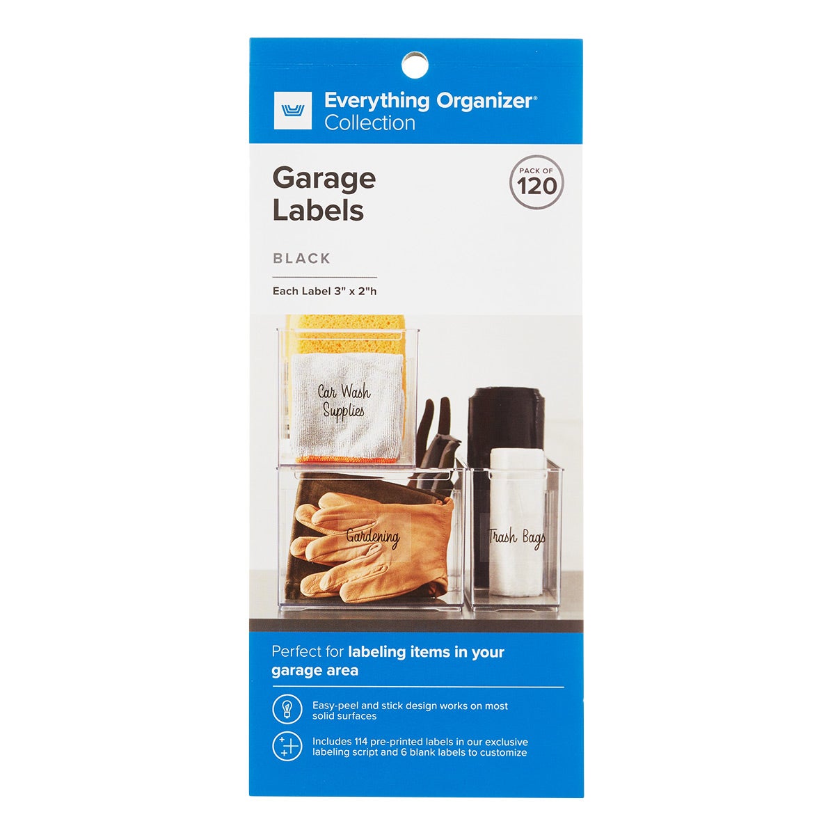 Garage Labels Pkg. 120 — alt view