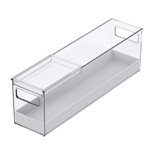 Haircare Bin with Sliding Tray — alt view