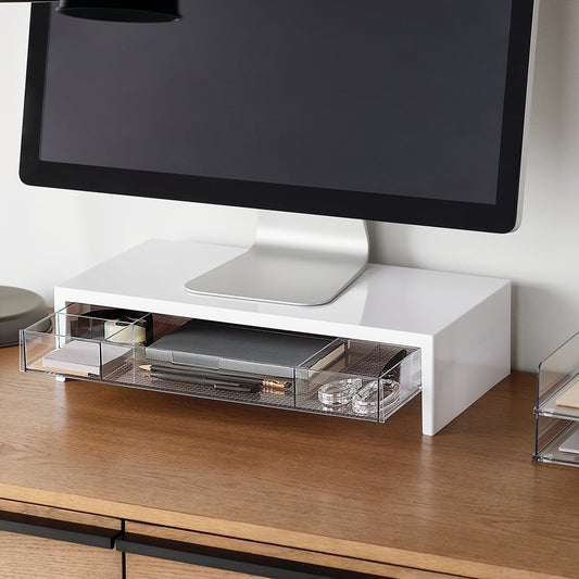 Monitor Stand with Drawer Organizer