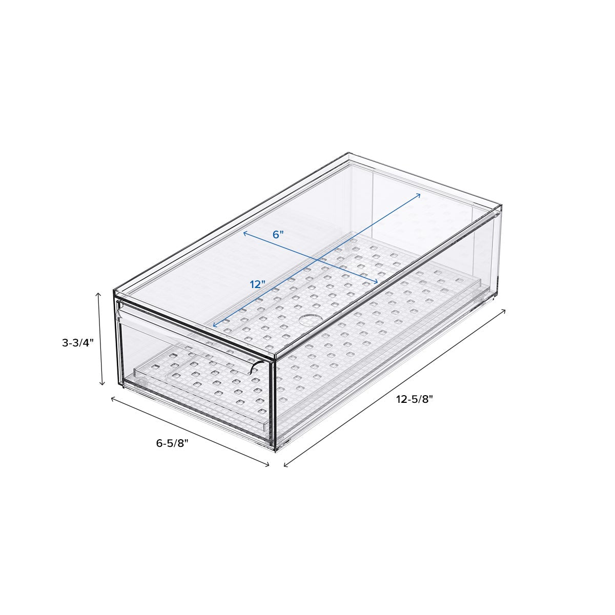 Produce Drawer with Tray — alt view