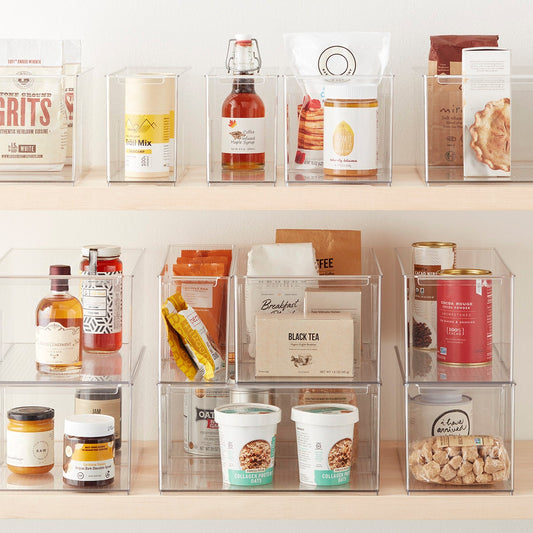 Shelf Depth Pantry Bin with Divider