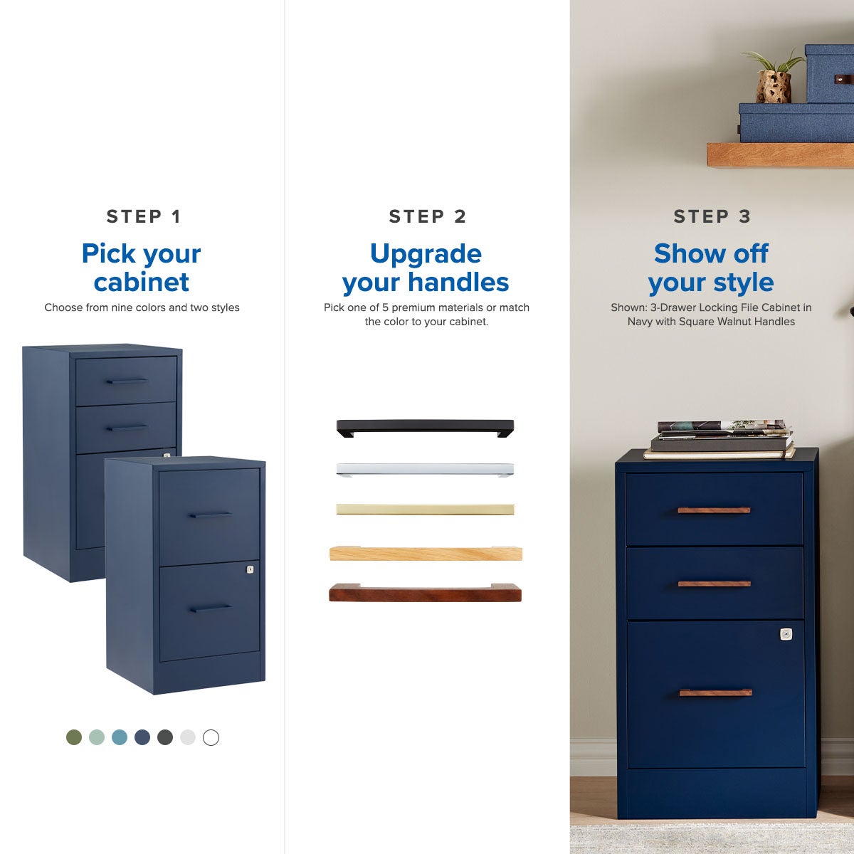 File Cabinet Drawer Pull — alt view
