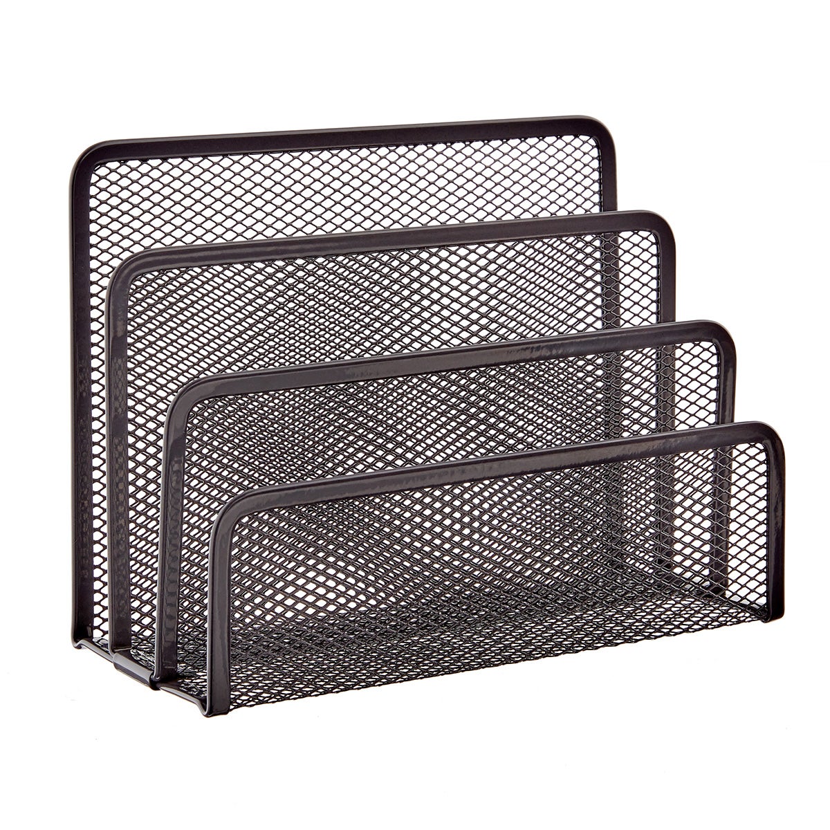 Graphite Mesh Letter Holder — alt view