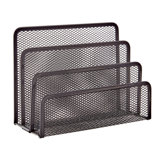 Graphite Mesh Letter Holder — alt view