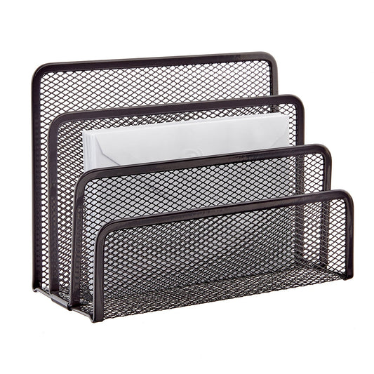 Graphite Mesh Letter Holder