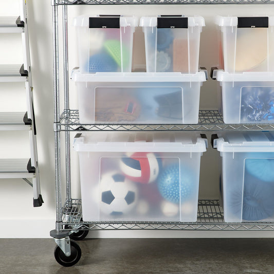 Heavy Duty Stackable Garage Totes — alt view