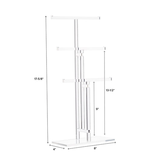Acrylic 3 Tier Necklace Stand — alt view