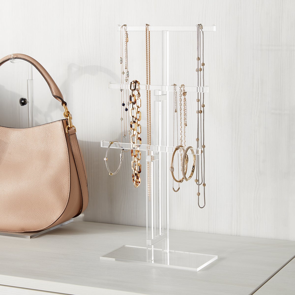 Acrylic 3 Tier Necklace Stand