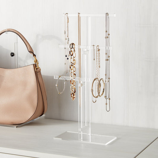 Acrylic 3 Tier Necklace Stand