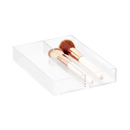 Acrylic Long 2 Section Divided Drawer Insert