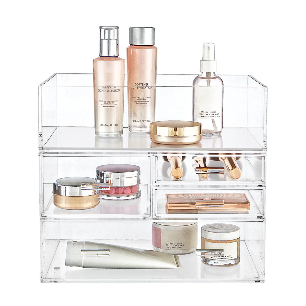 Acrylic Makeup Skincare Storage Kit