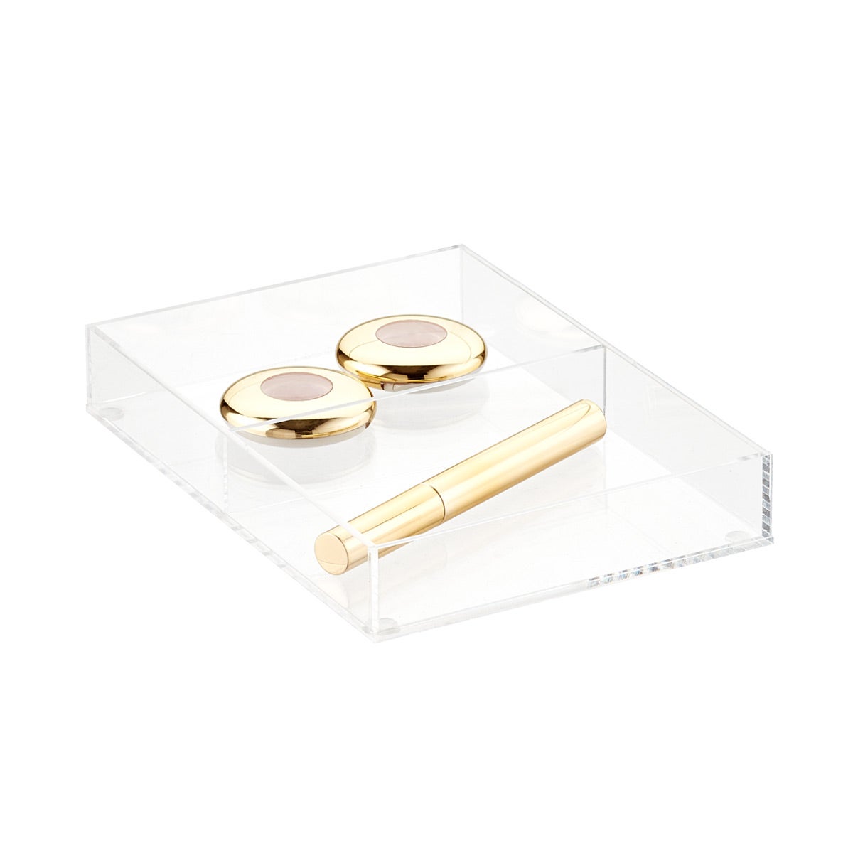 Acrylic Short 2 Section Divided Drawer Insert