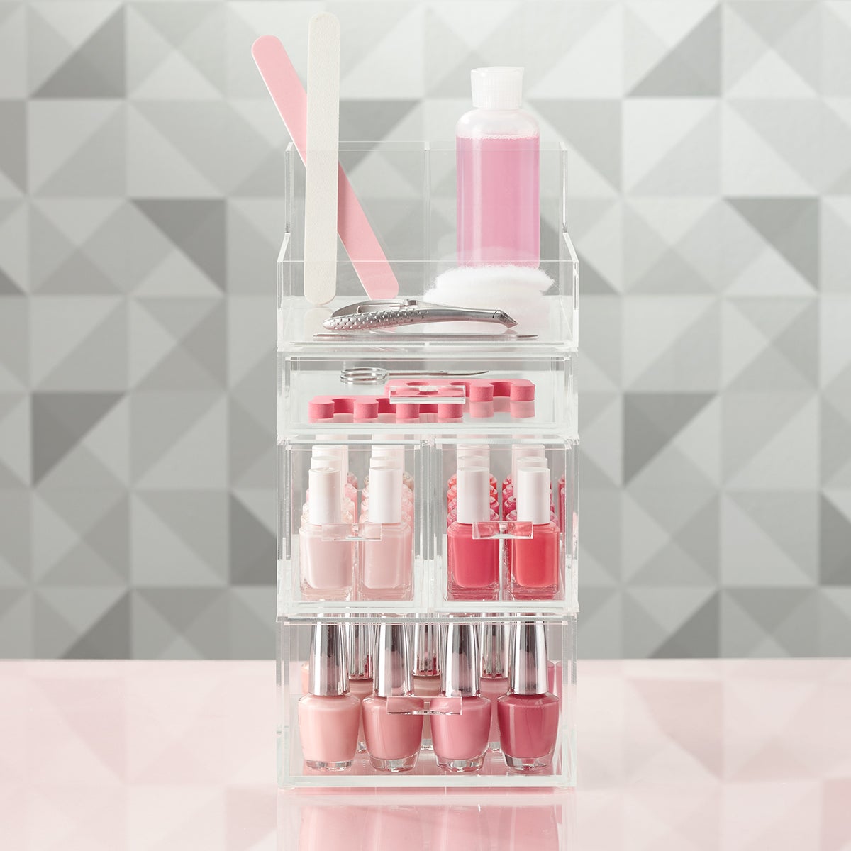 Acrylic Small Nail Polish Storage Kit
