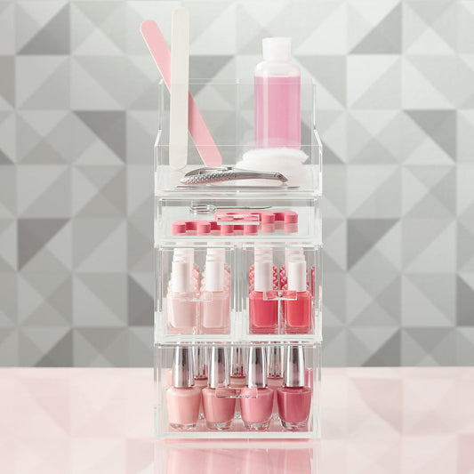 Acrylic Small Nail Polish Storage Kit