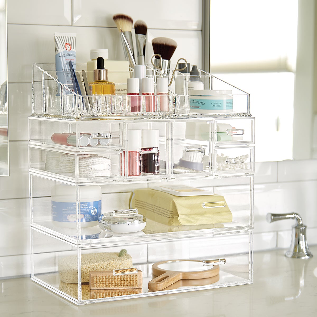 Large Acrylic Makeup Organizer — alt view