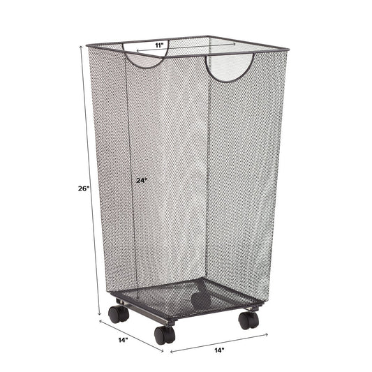 Mesh Handy Bin with Wheels — alt view