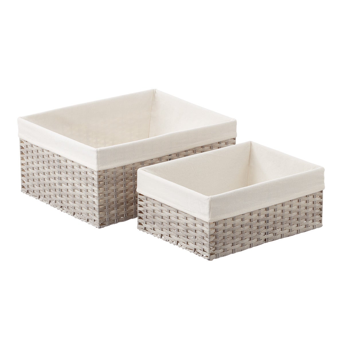 Woven Rectangular Storage Bins