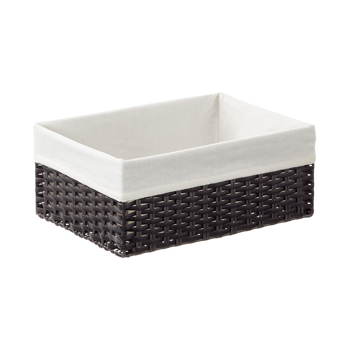 Woven Rectangular Storage Bins — alt view