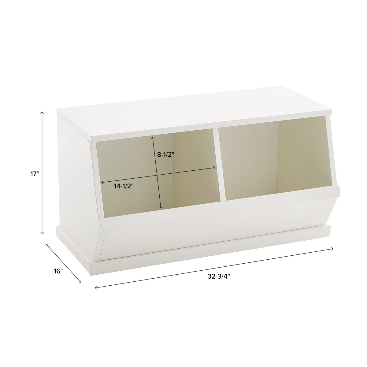 Nantucket Stackable Storage Bin — alt view