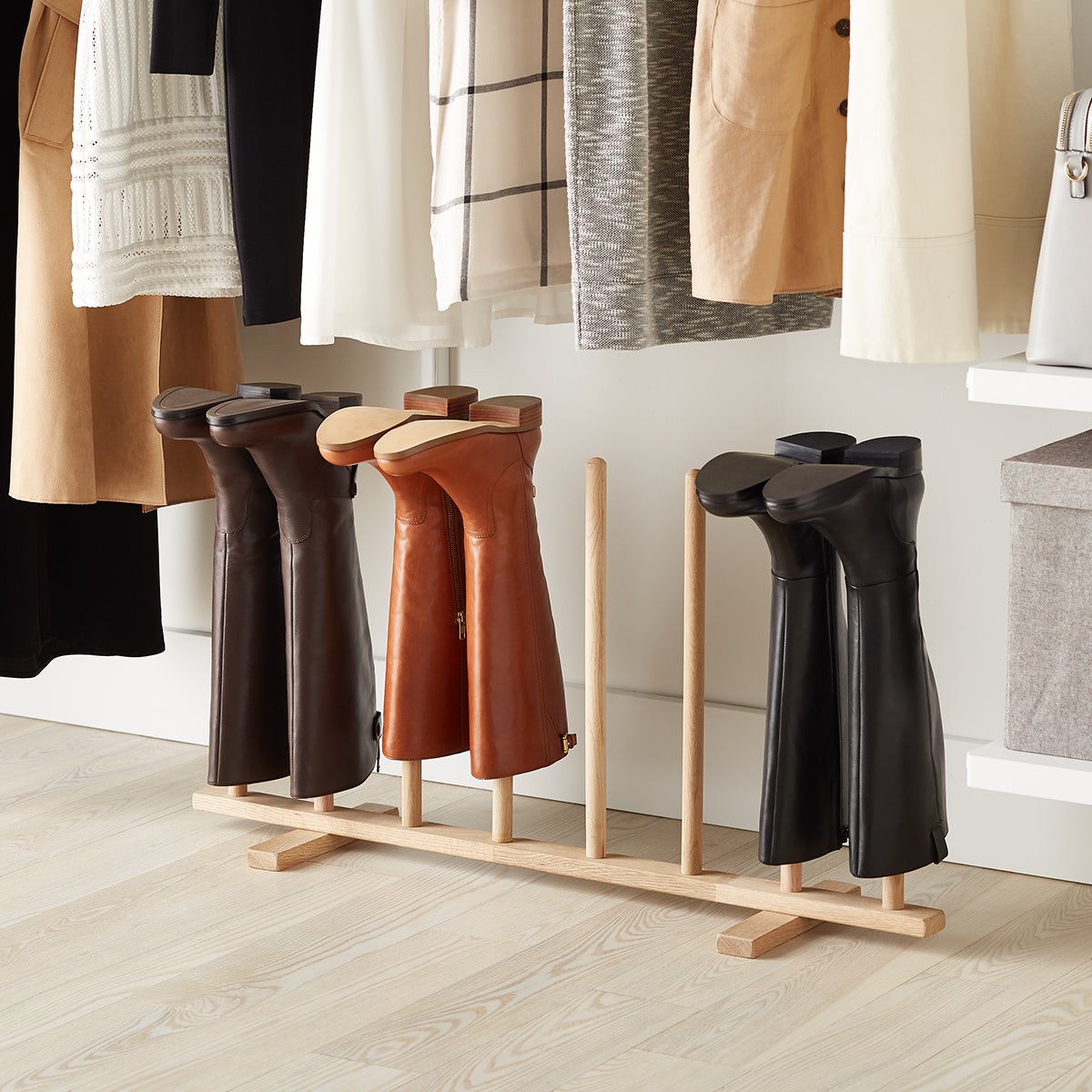 Natural Boot Rack