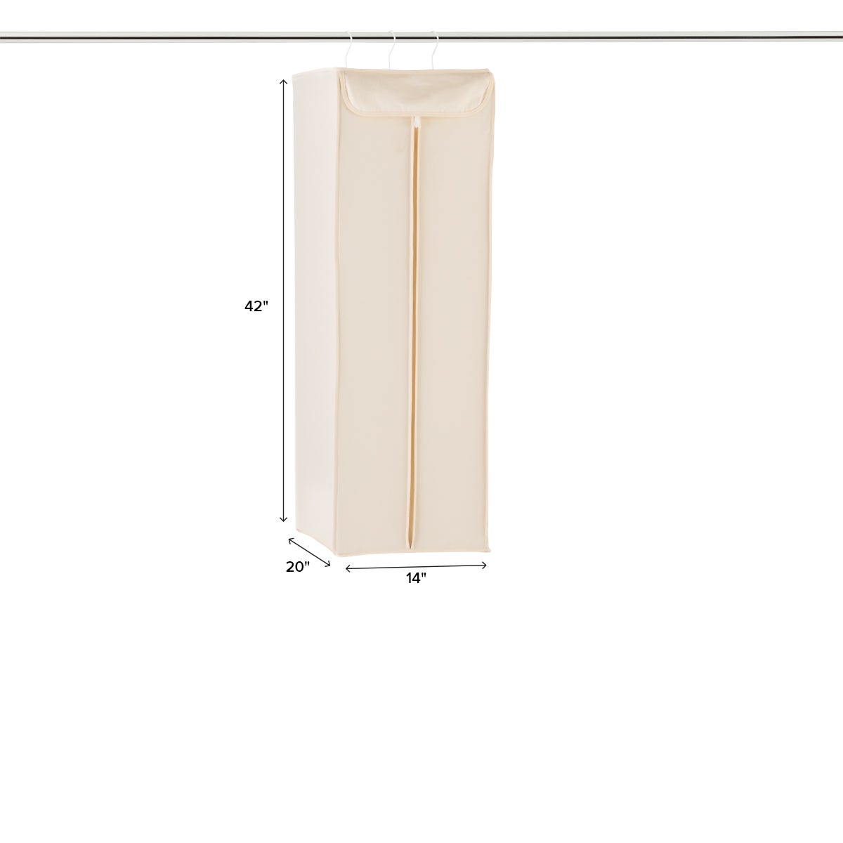 Natural Cotton Hanging Storage Bags — alt view