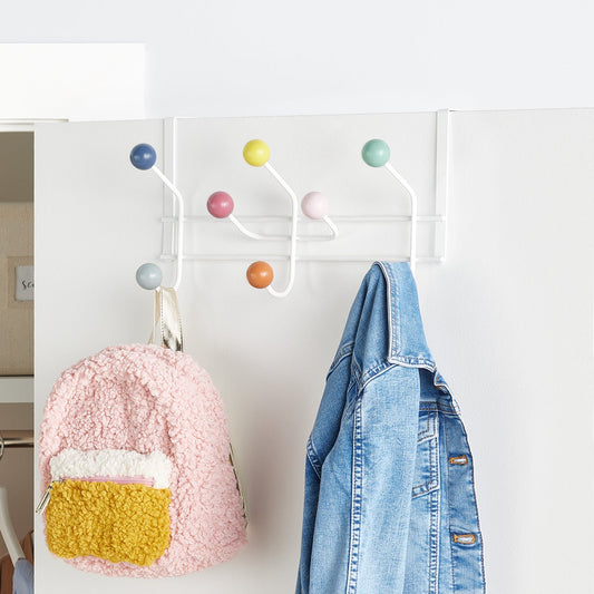 Orbit 8 Hook Over Door Rack