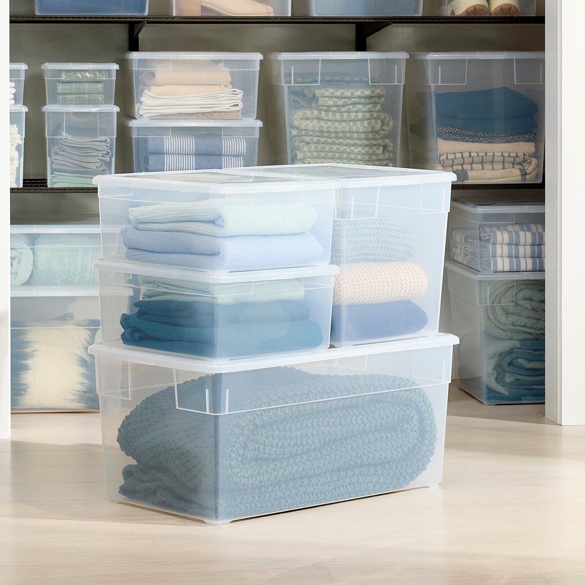 Our Clear Storage Boxes — alt view