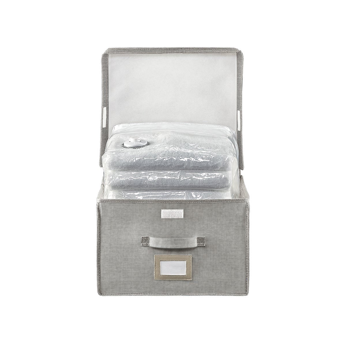 Oxford Grey Storage Boxes with Vacuum Bag — alt view