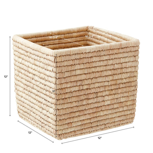 Palm Leaf Storage Cube — alt view